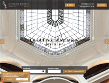 Tablet Screenshot of hotelregina-biarritz.com